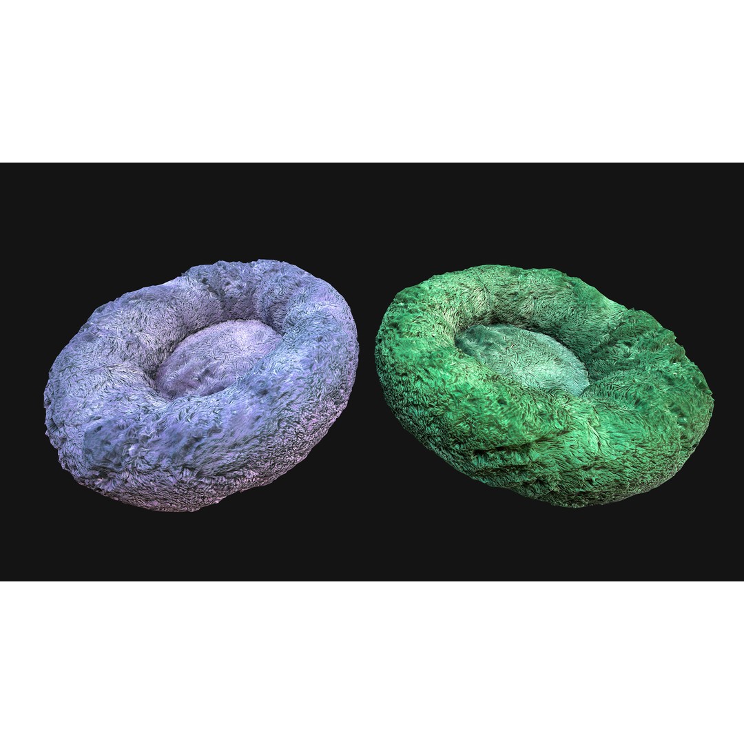 Pet Bed 3D Model – Low Poly Game Asset, PBR Textures, FBX - View 29