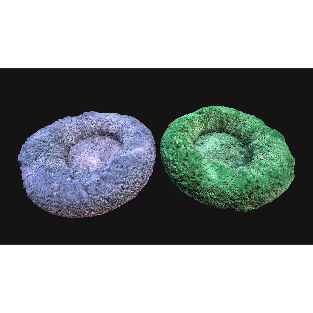 Pet Bed 3D Model – Low Poly Game Asset, PBR Textures, FBX - View 37