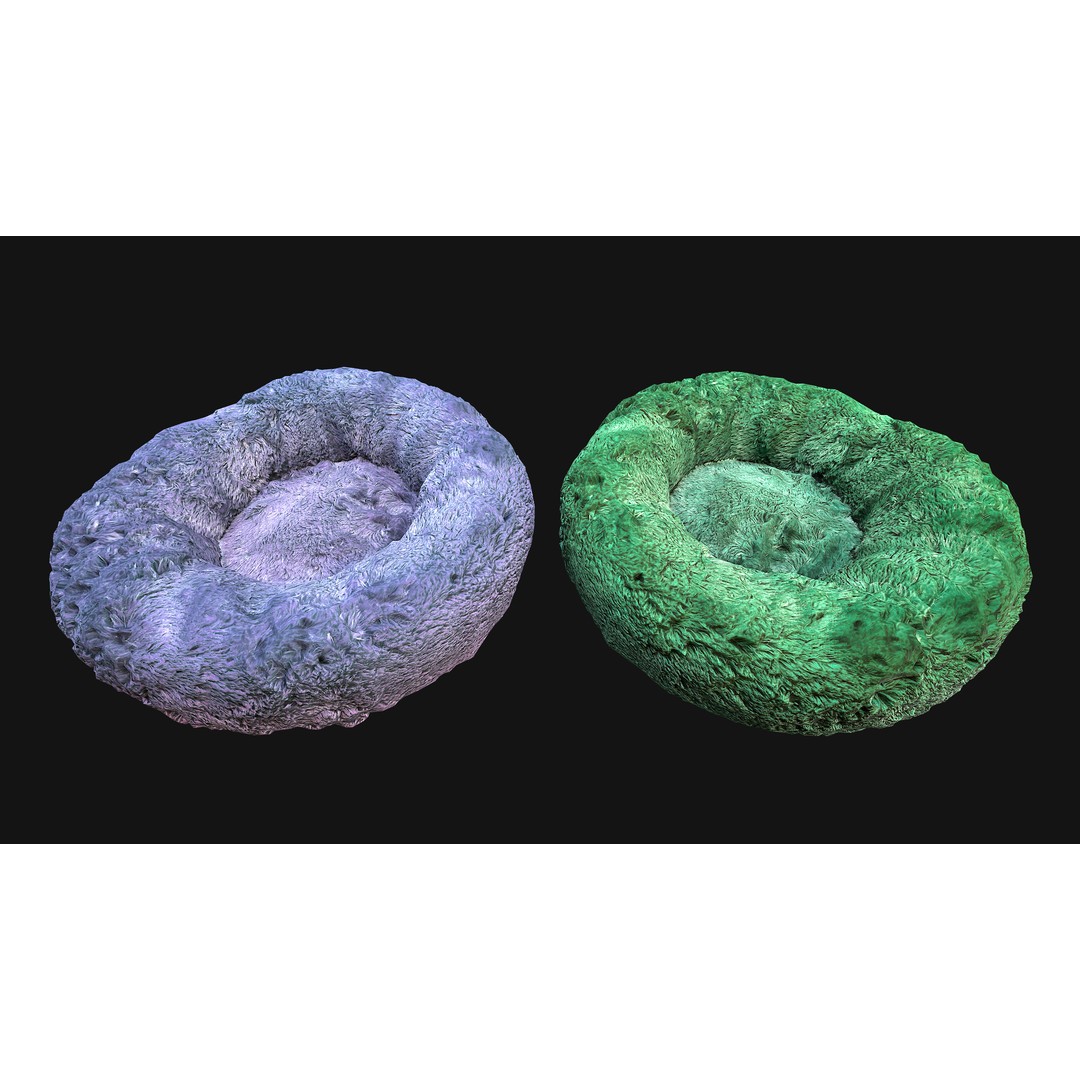 Pet Bed 3D Model – Low Poly Game Asset, PBR Textures, FBX - View 38