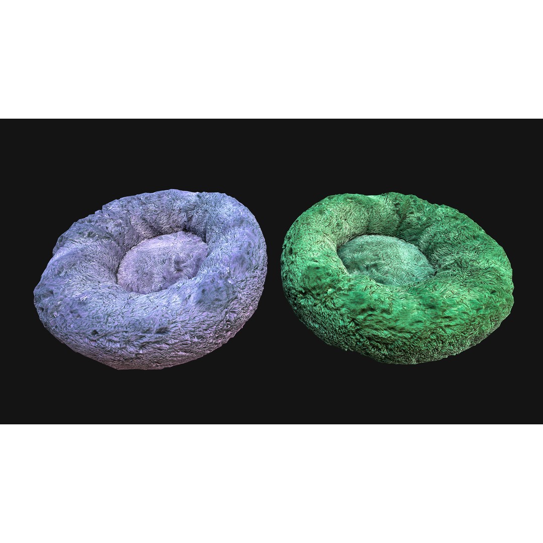 Pet Bed 3D Model – Low Poly Game Asset, PBR Textures, FBX - View 39