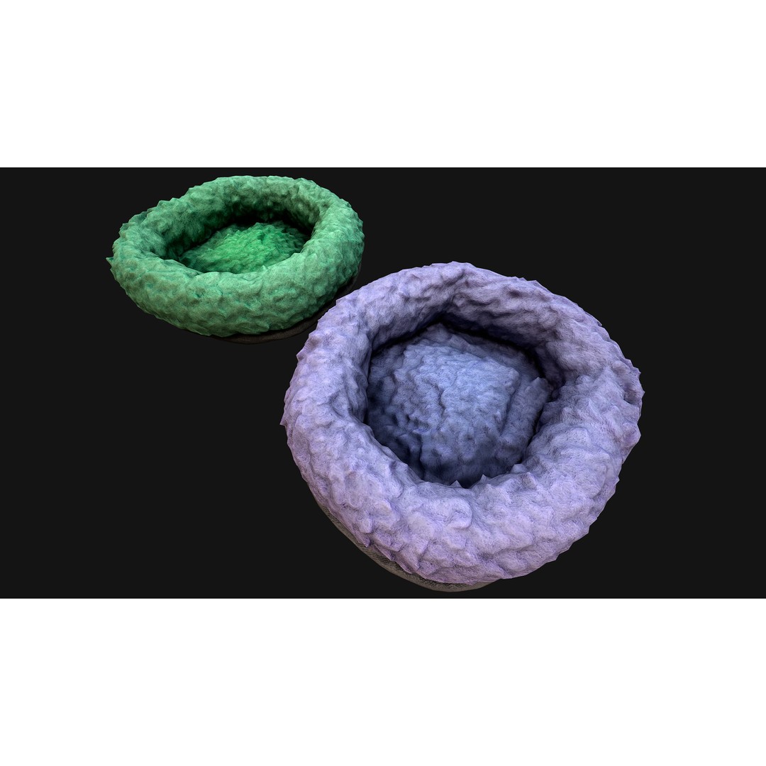 Pet Bed 3D Model – Low Poly Game Asset, PBR Textures, FBX - View 41