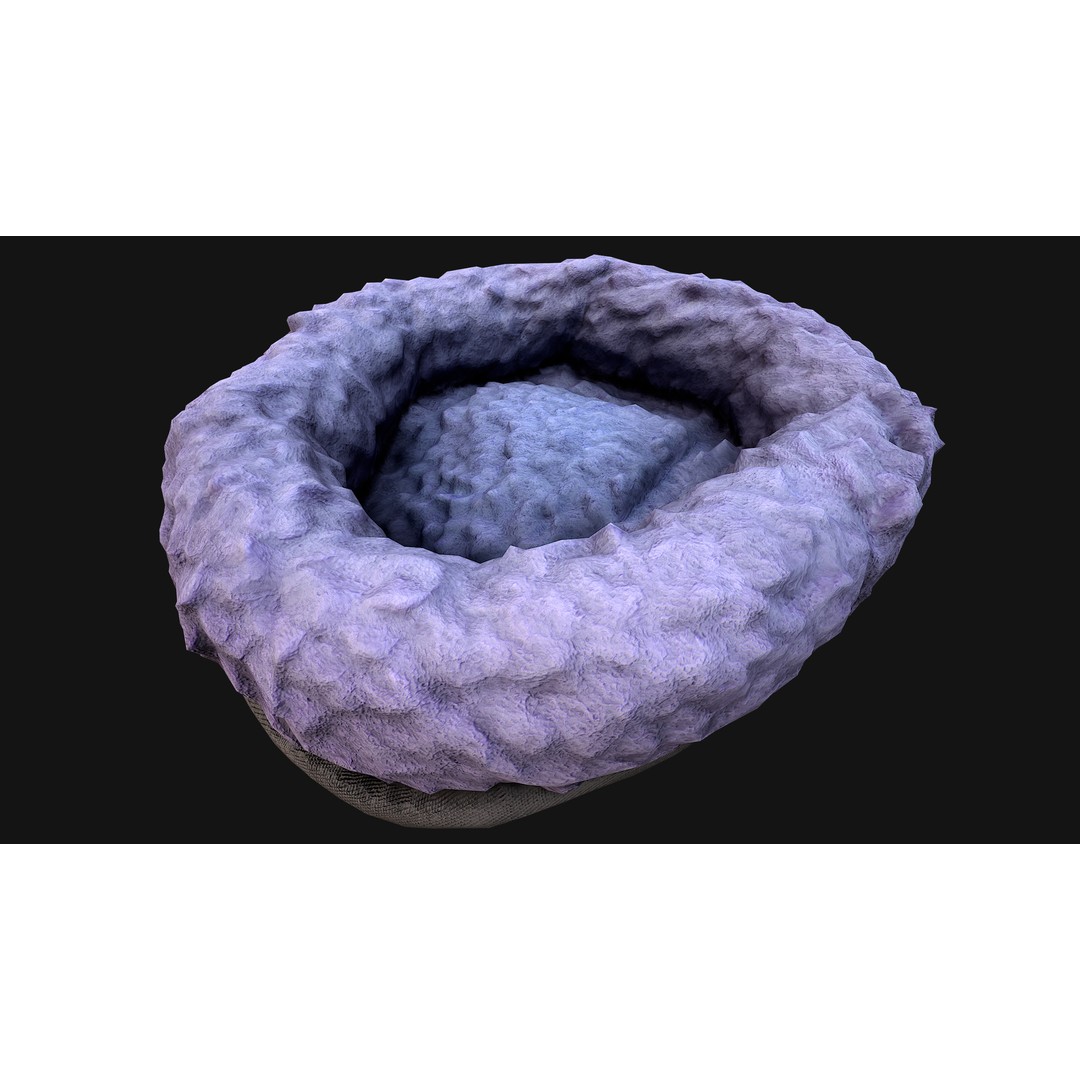 Pet Bed 3D Model – Low Poly Game Asset, PBR Textures, FBX - View 42
