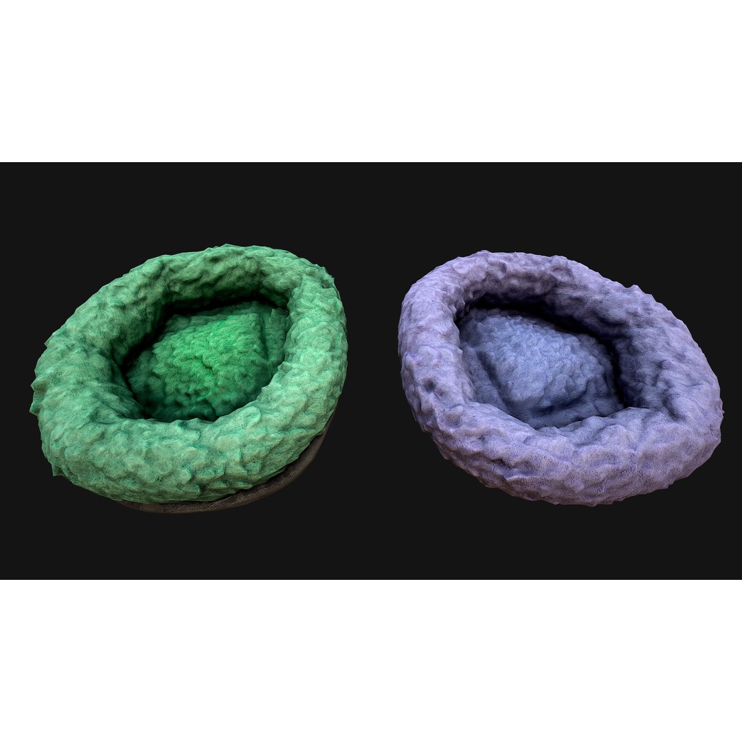 Pet Bed 3D Model – Low Poly Game Asset, PBR Textures, FBX - View 47