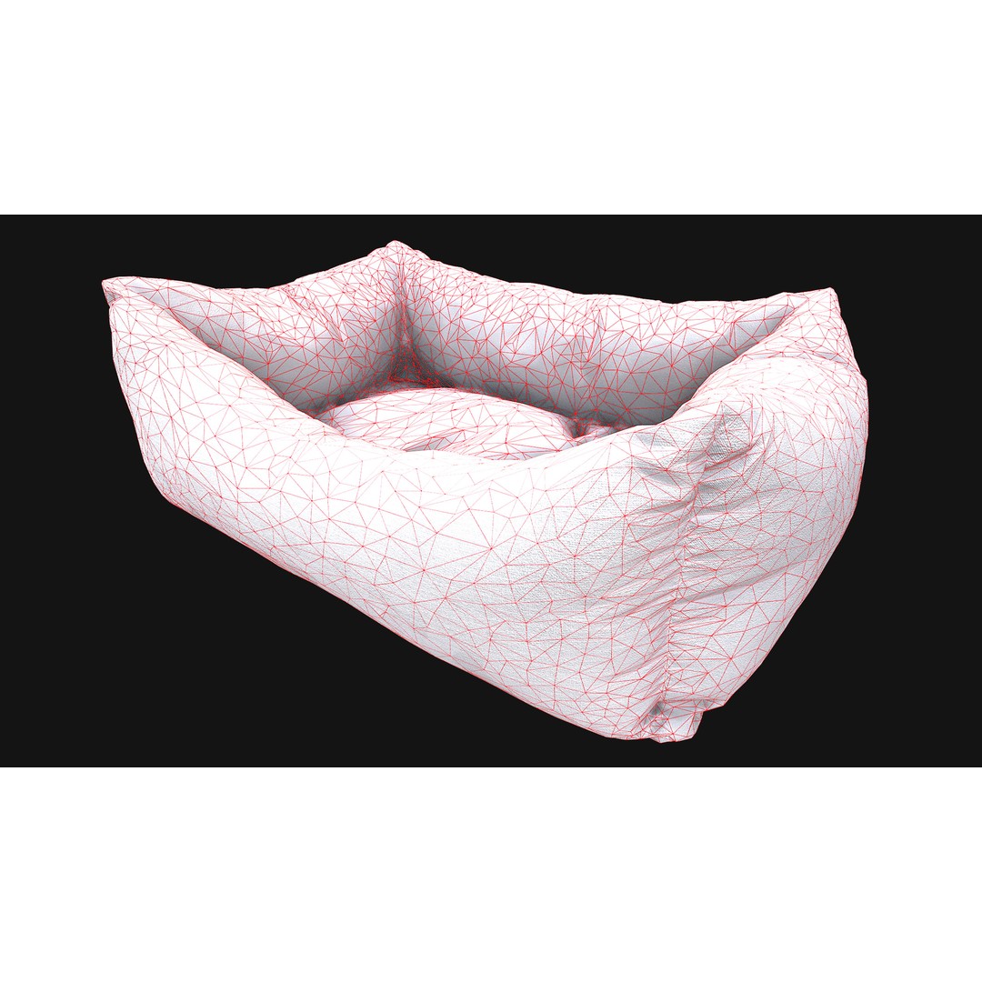 Pet Bed 3D Model – Low Poly Game Asset, PBR Textures, FBX - View 56