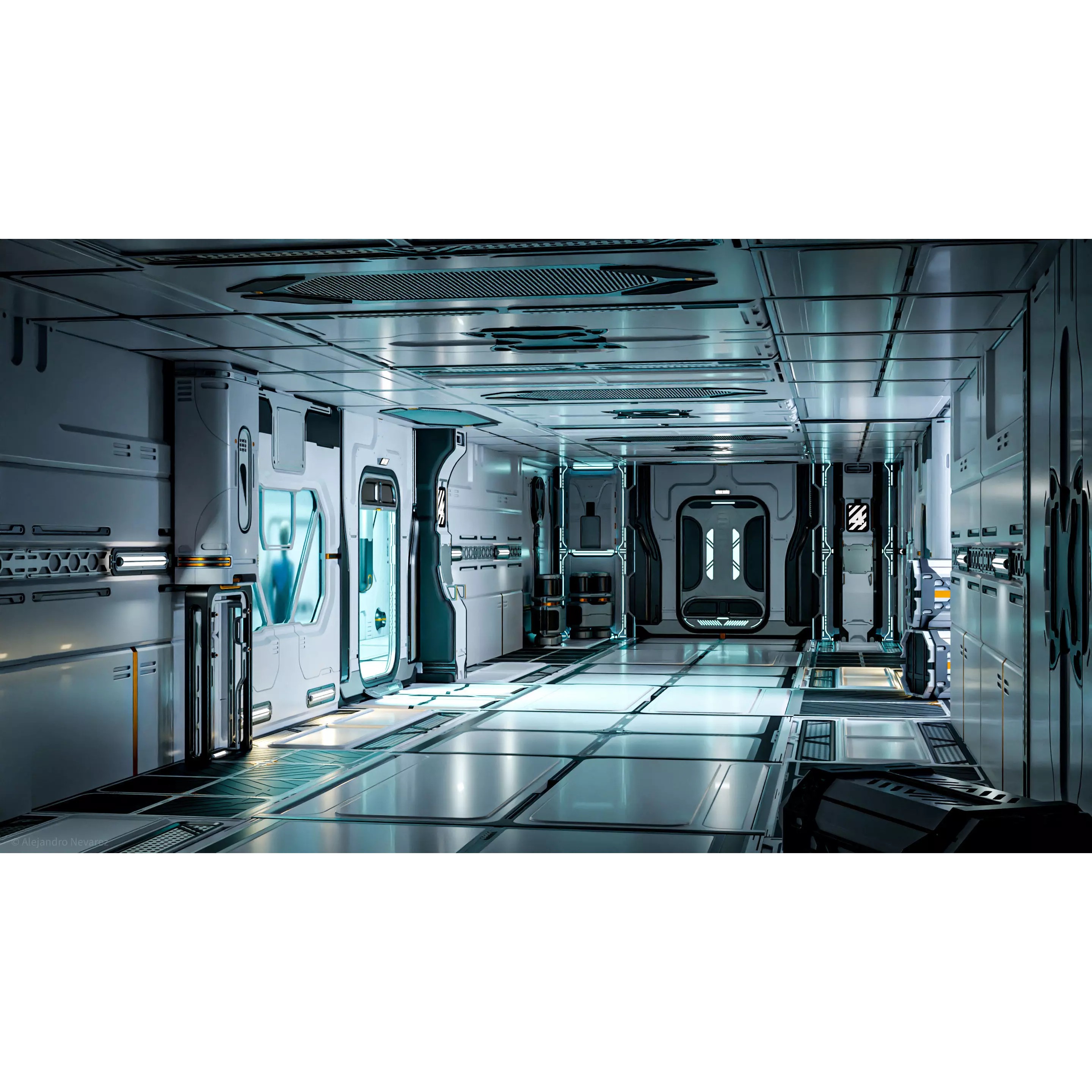 26 Sci-Fi Interior Asset Pack - Game-Ready 3D Model - View 2