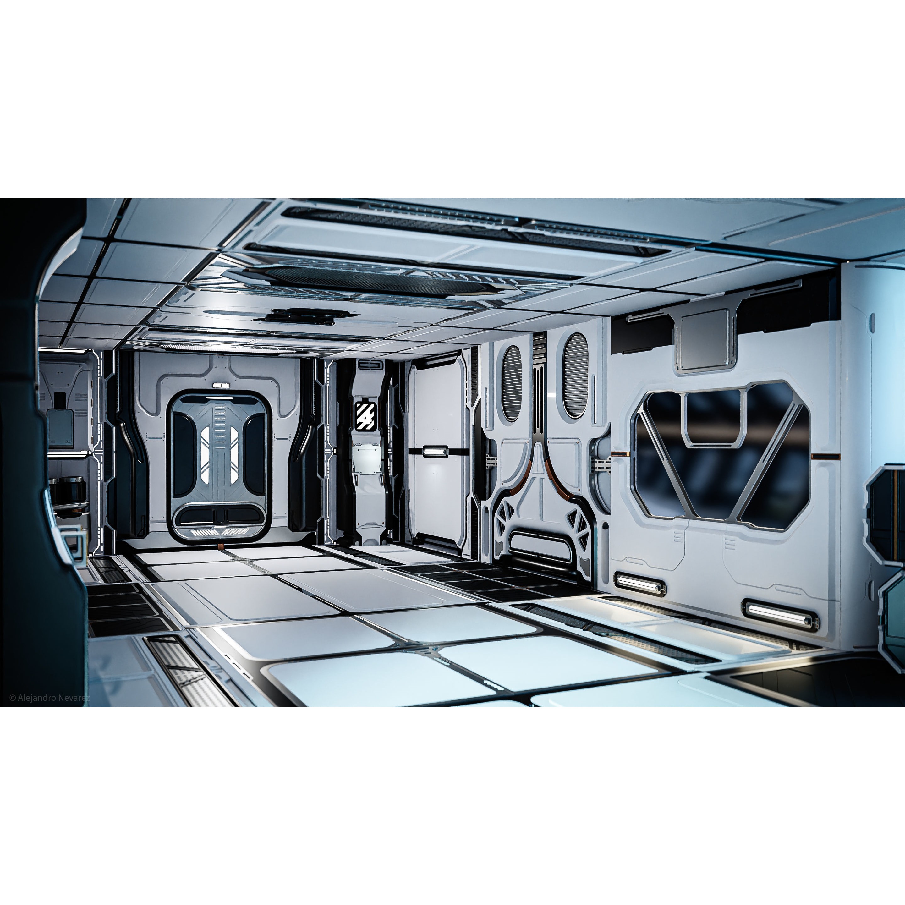 26 Sci-Fi Interior Asset Pack - Game-Ready 3D Model - View 3