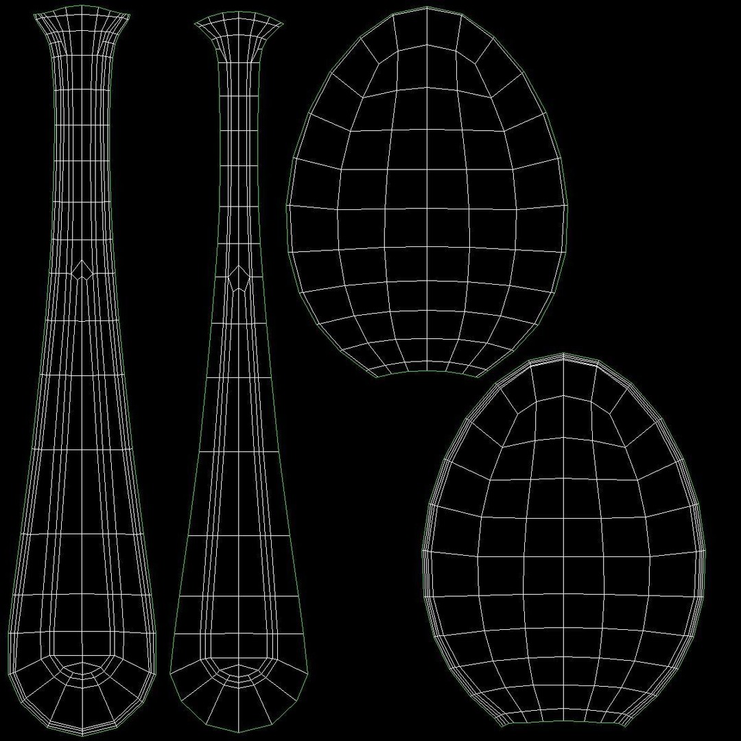 Classic Cutlery Collection 3D Model – Fork, Knife, Spoon, PBR Formats