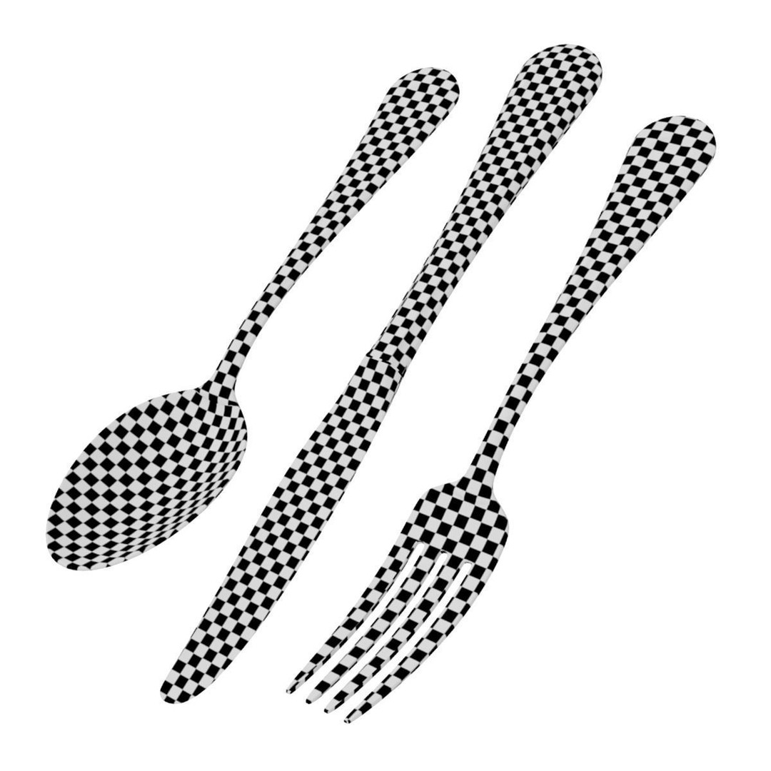 Classic Cutlery Collection 3D Model – Fork, Knife, Spoon, PBR Formats - View 18