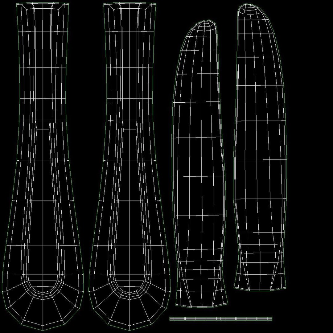 Classic Cutlery Collection 3D Model – Fork, Knife, Spoon, PBR Formats - View 20