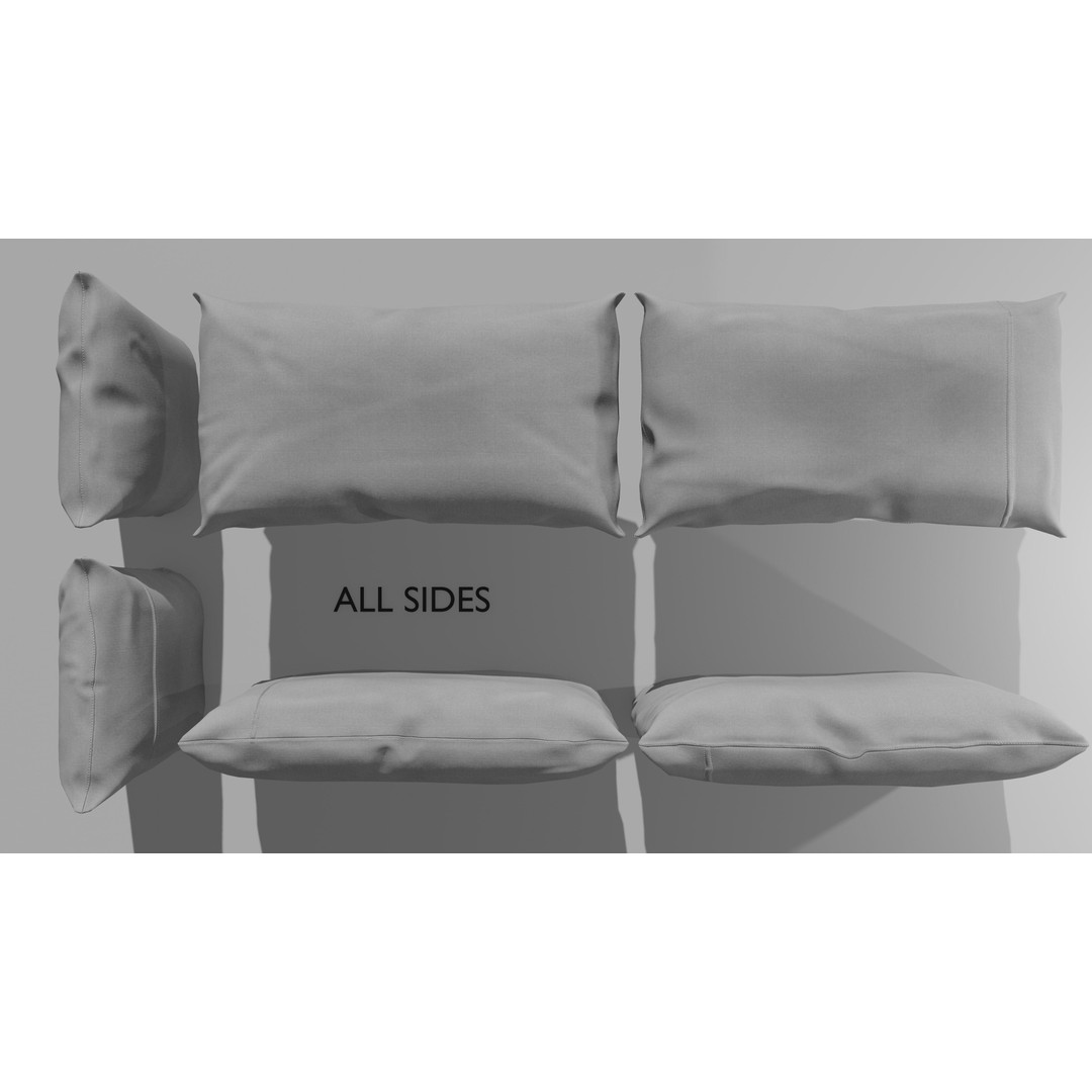Old Bed 3D Model – Low Poly Modular Furniture with PBR Textures - View 18