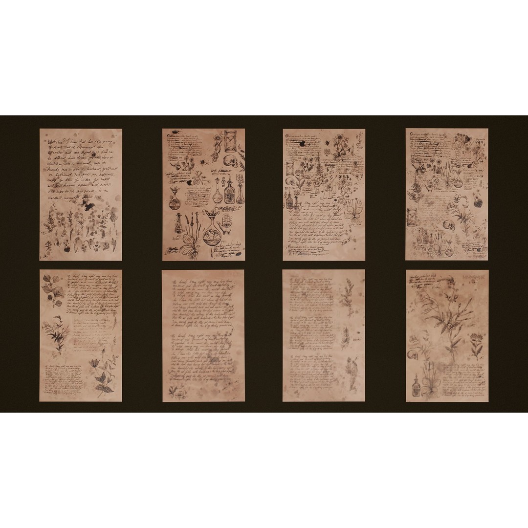Victorian Books 3D Model – Low Poly PBR Game Ready Asset - View 8