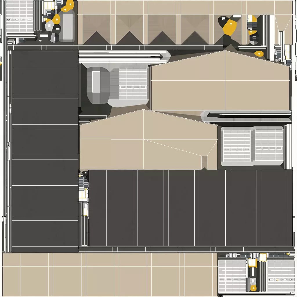 Industrial Building 45 - Low-Poly Game-Ready 3D Model - View 10