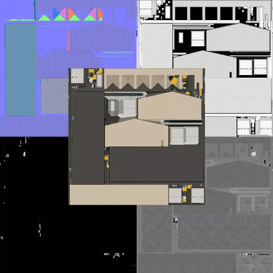 Industrial Building 45 - Low-Poly Game-Ready 3D Model - View 11