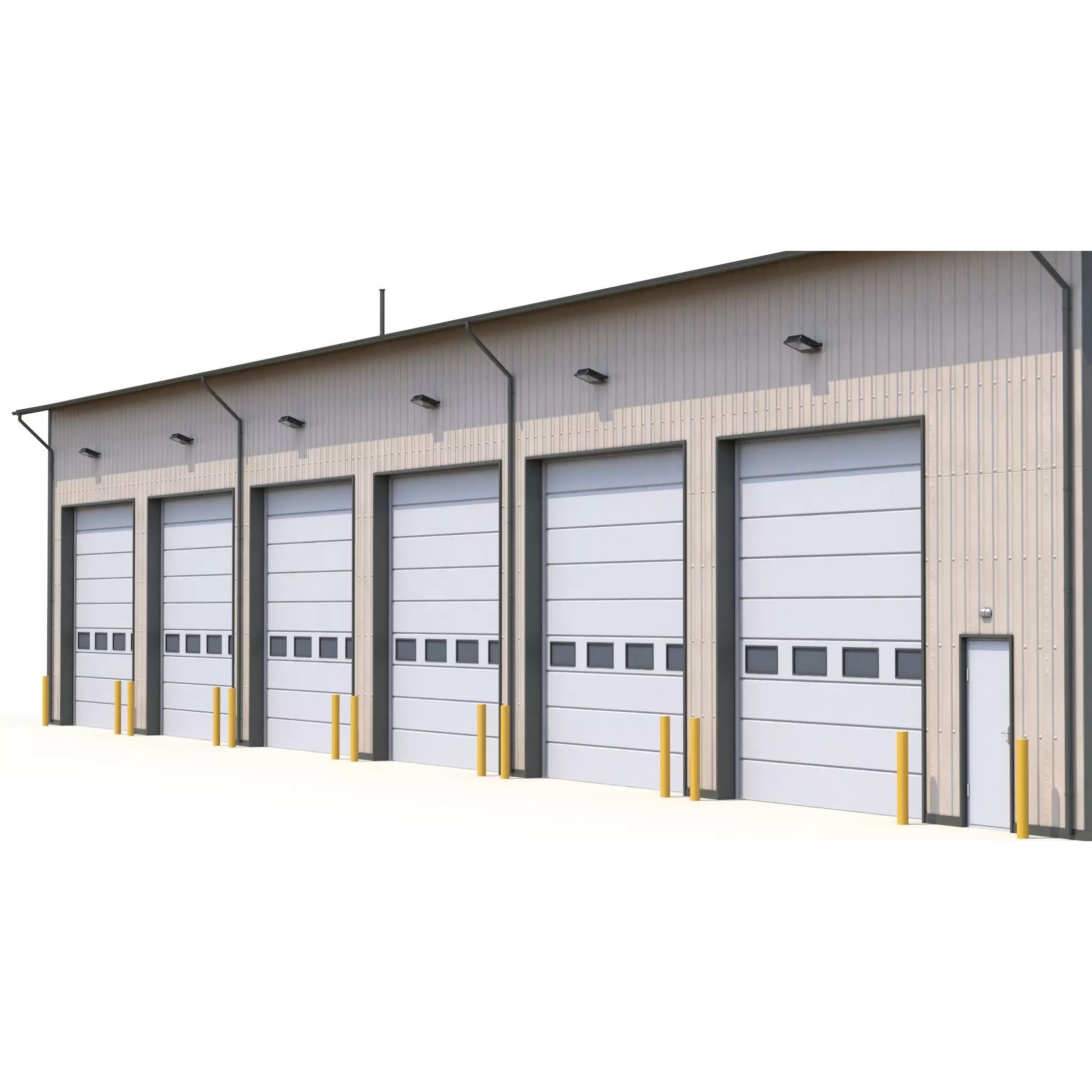 Industrial Building 45 - Low-Poly Game-Ready 3D Model - View 4