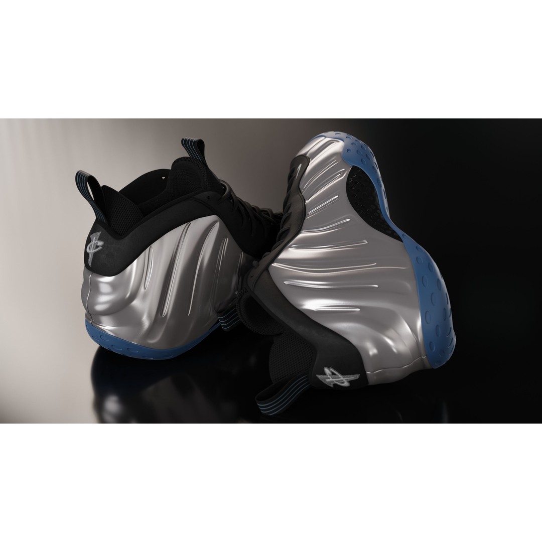 Nike Air Foamposite 3D Model – Low Poly Game Asset, Blender & FBX