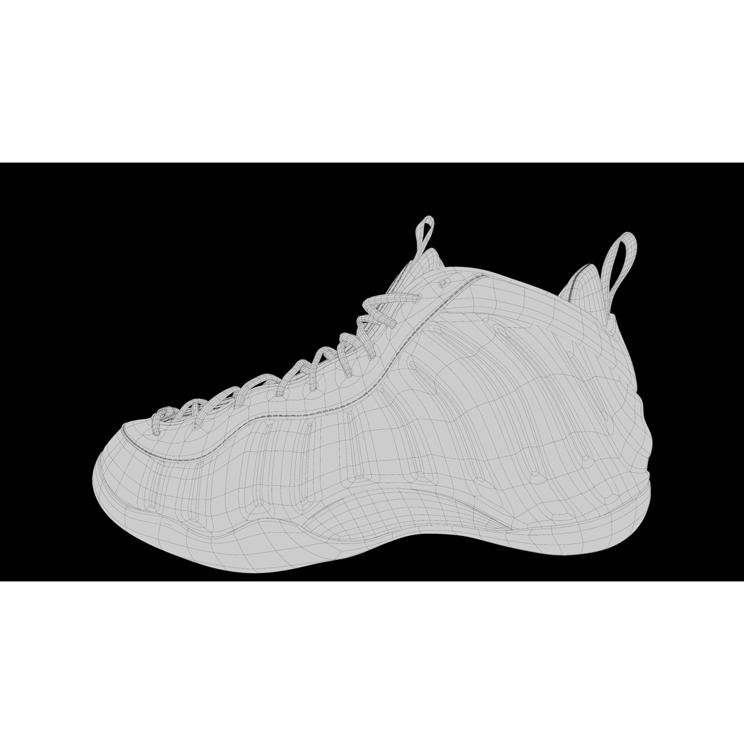 Nike Air Foamposite 3D Model – Low Poly Game Asset, Blender & FBX - View 18
