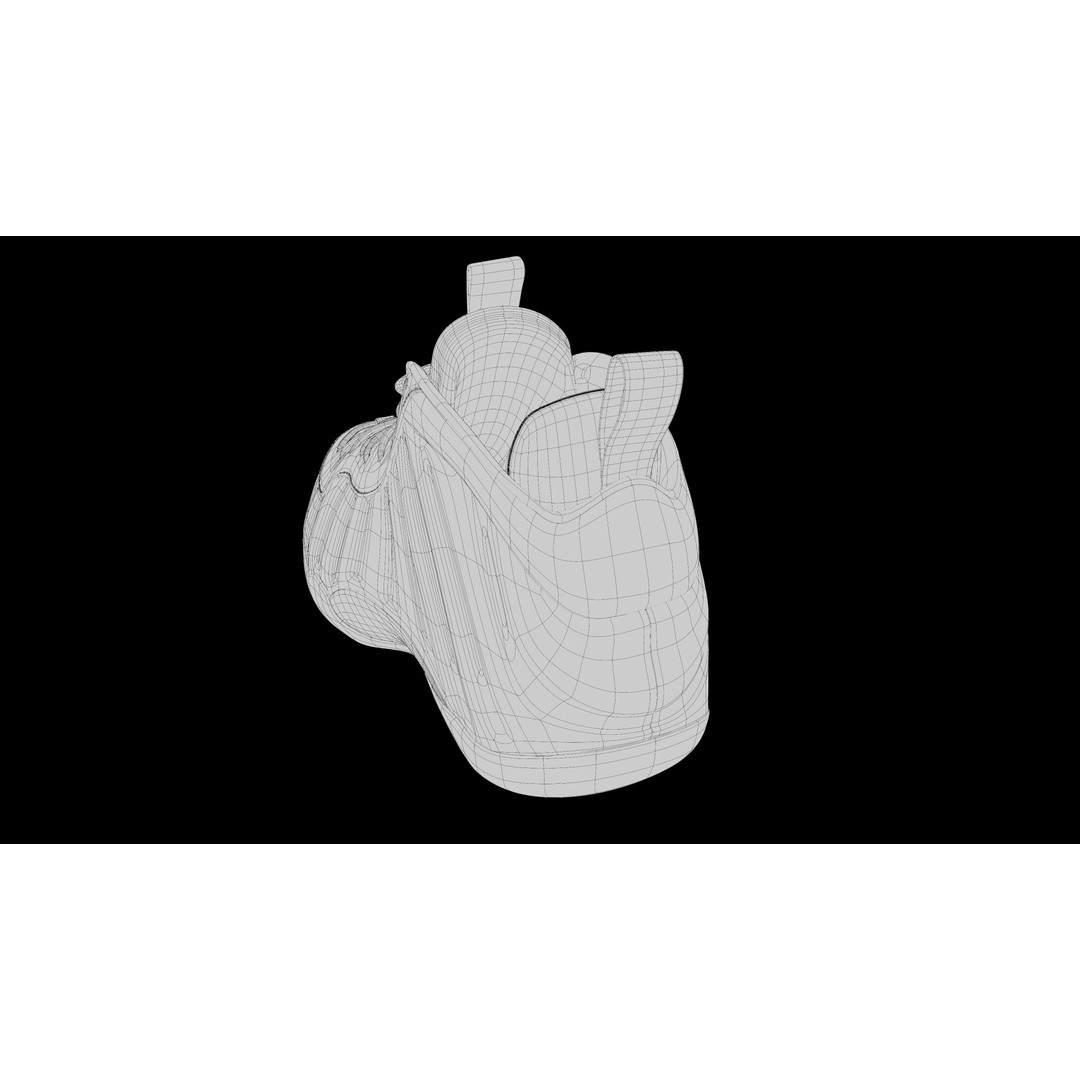 Nike Air Foamposite 3D Model – Low Poly Game Asset, Blender & FBX - View 19