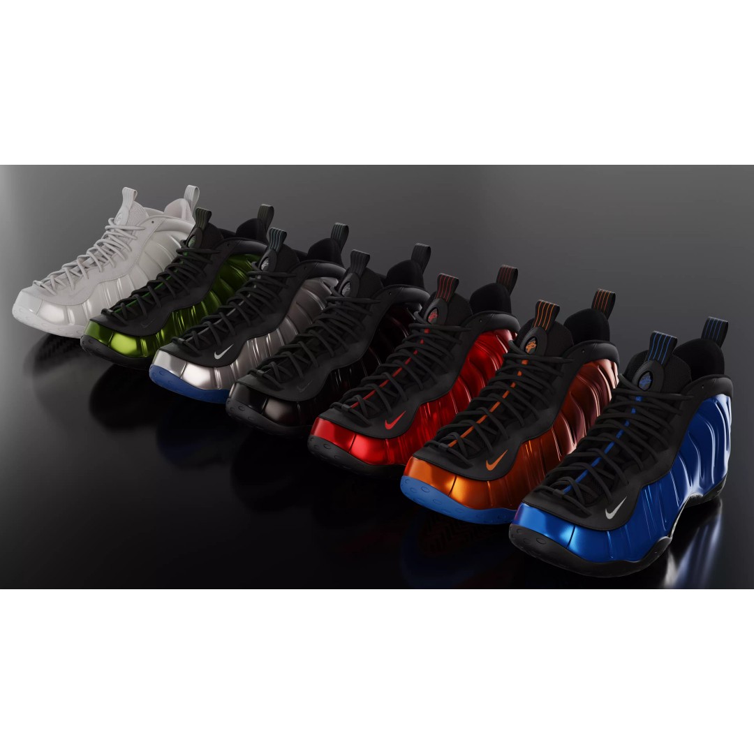 Nike Air Foamposite 3D Model – Low Poly Game Asset, Blender & FBX - View 2