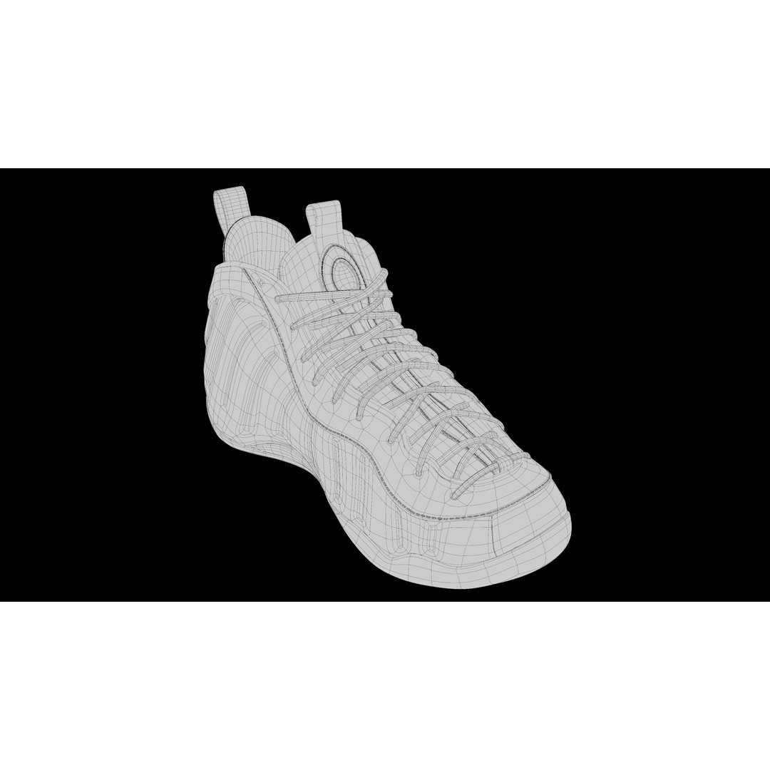 Nike Air Foamposite 3D Model – Low Poly Game Asset, Blender & FBX - View 21