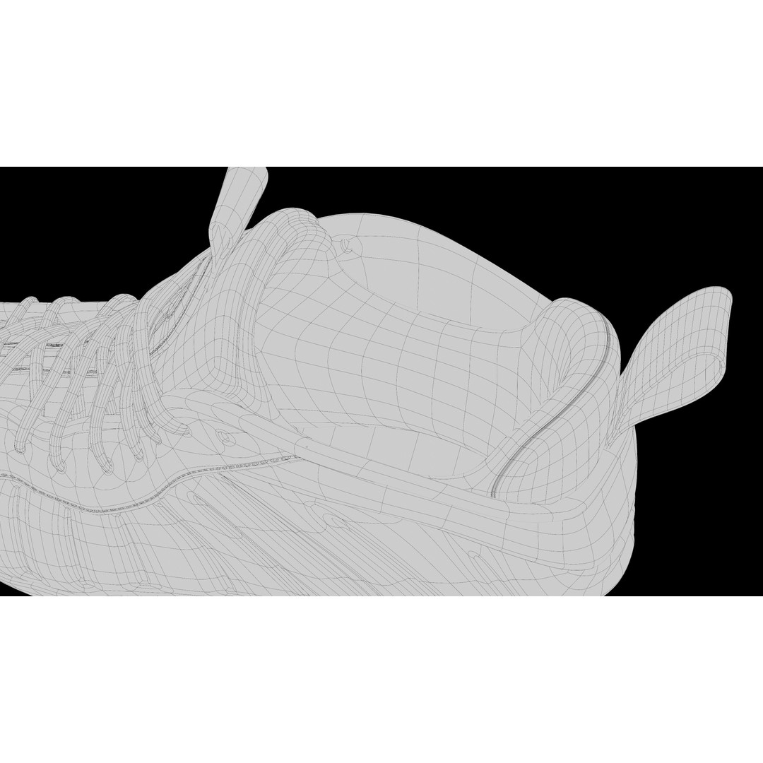 Nike Air Foamposite 3D Model – Low Poly Game Asset, Blender & FBX - View 23