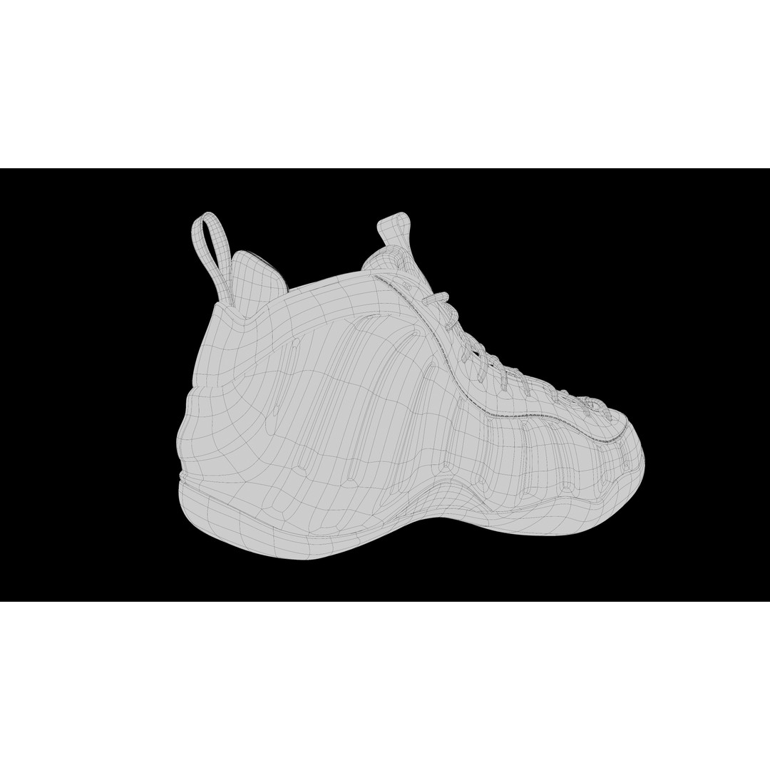 Nike Air Foamposite 3D Model – Low Poly Game Asset, Blender & FBX - View 28