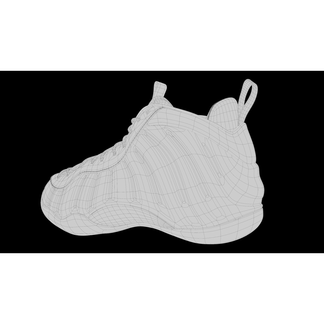 Nike Air Foamposite 3D Model – Low Poly Game Asset, Blender & FBX - View 31