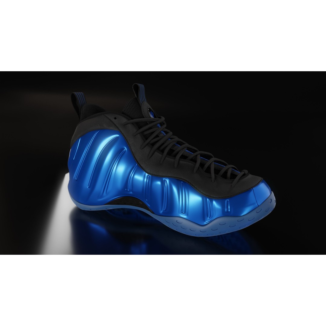 Nike Air Foamposite 3D Model – Low Poly Game Asset, Blender & FBX - View 33