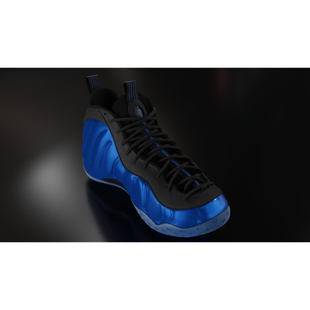 Nike Air Foamposite 3D Model – Low Poly Game Asset, Blender & FBX - View 35