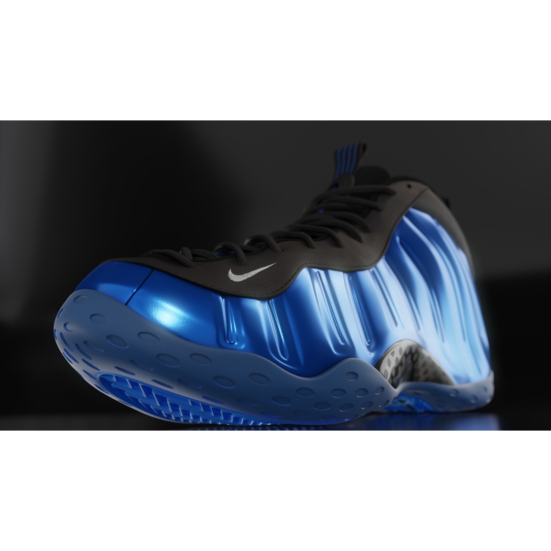 Nike Air Foamposite 3D Model – Low Poly Game Asset, Blender & FBX - View 36
