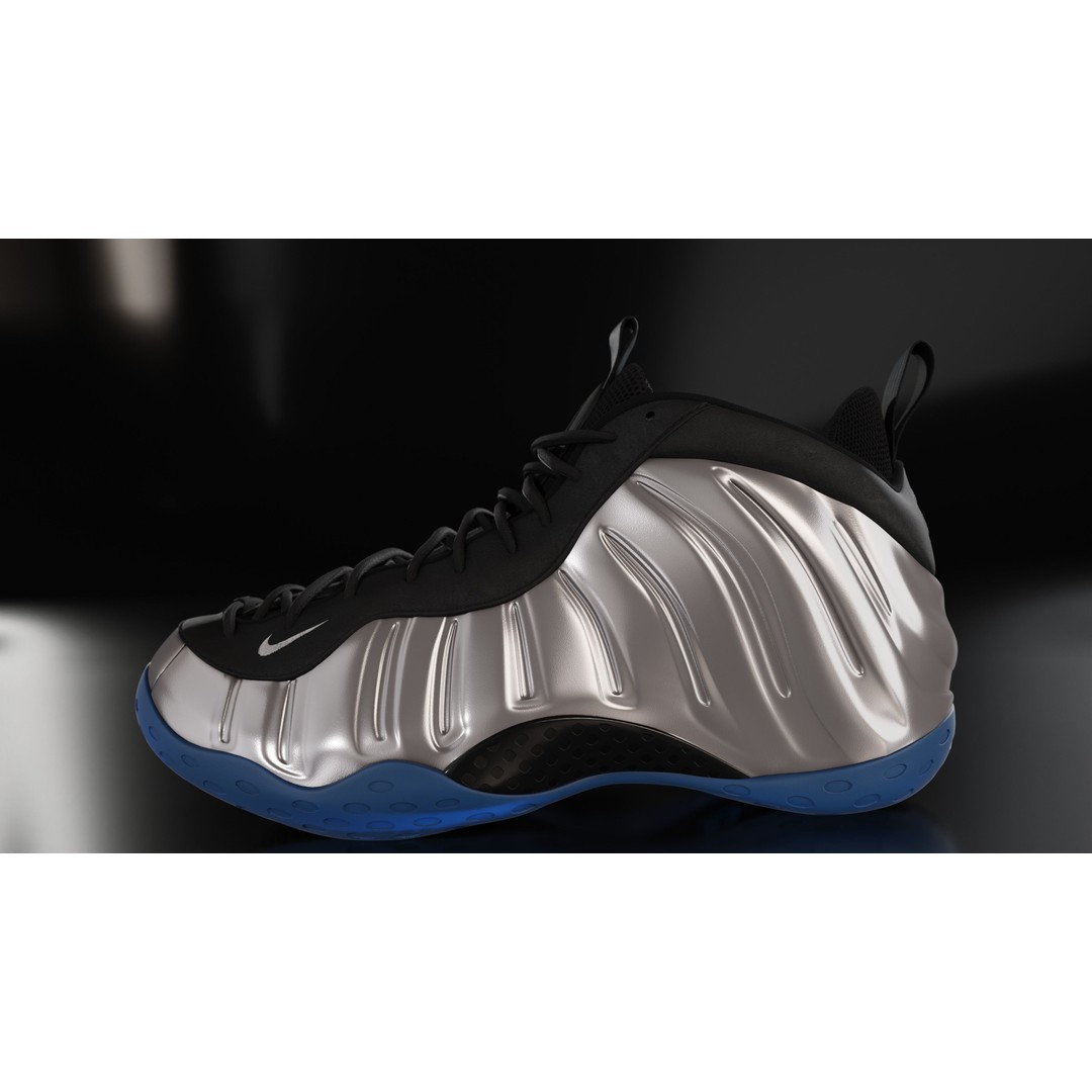 Nike Air Foamposite 3D Model – Low Poly Game Asset, Blender & FBX - View 4