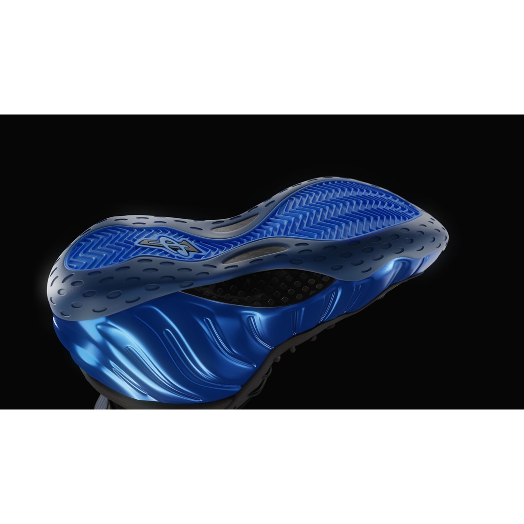 Nike Air Foamposite 3D Model – Low Poly Game Asset, Blender & FBX - View 40