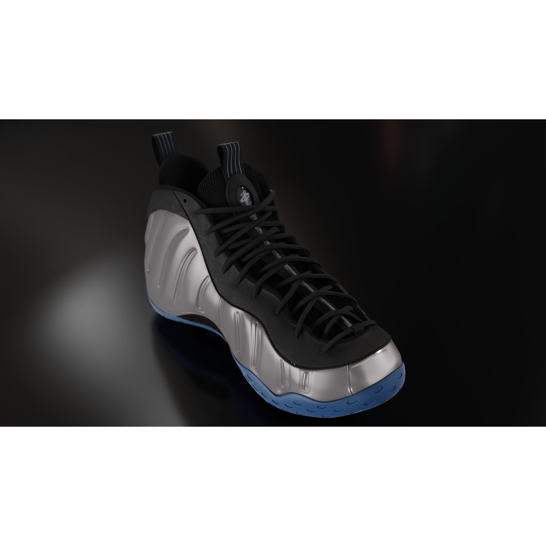 Nike Air Foamposite 3D Model – Low Poly Game Asset, Blender & FBX - View 47