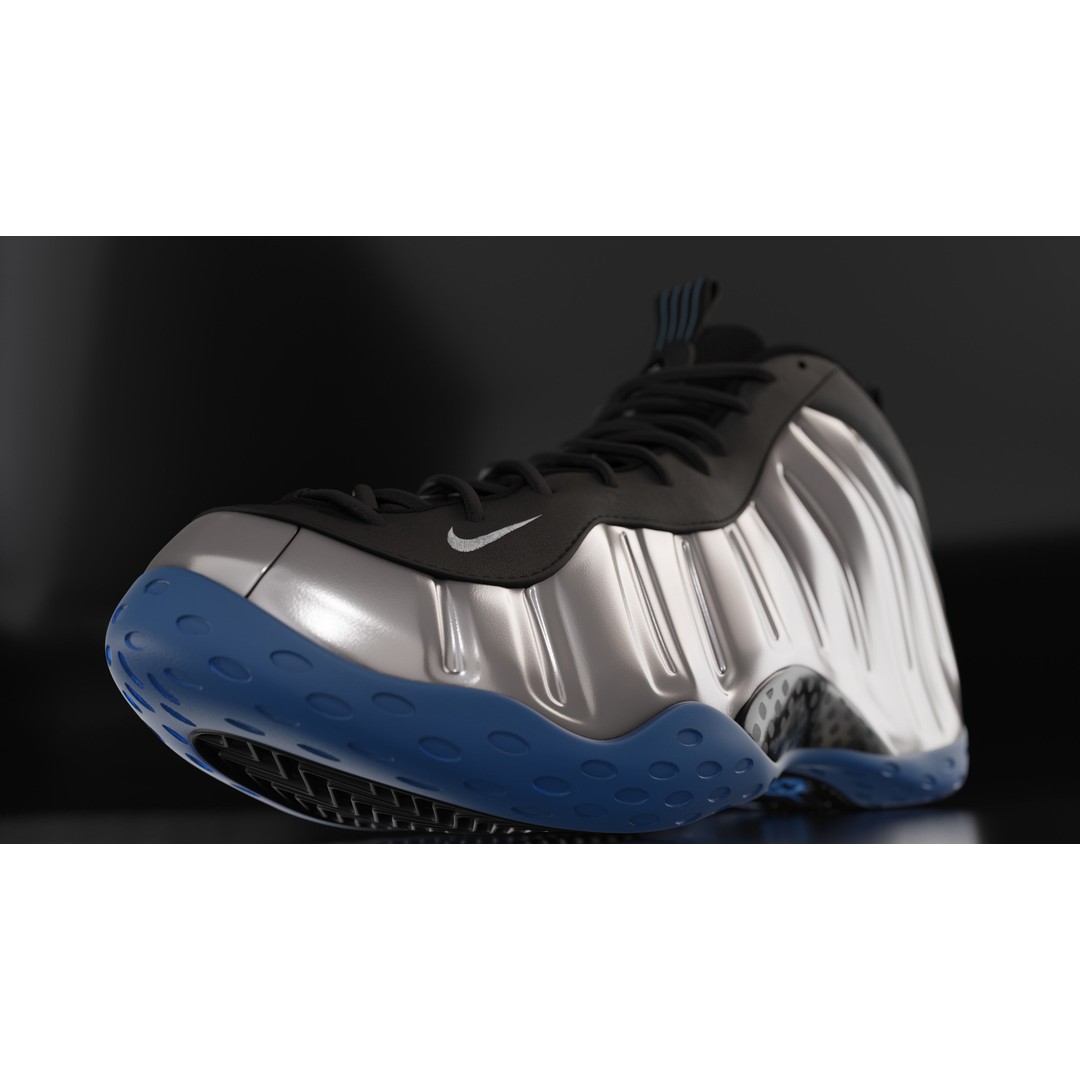 Nike Air Foamposite 3D Model – Low Poly Game Asset, Blender & FBX - View 48