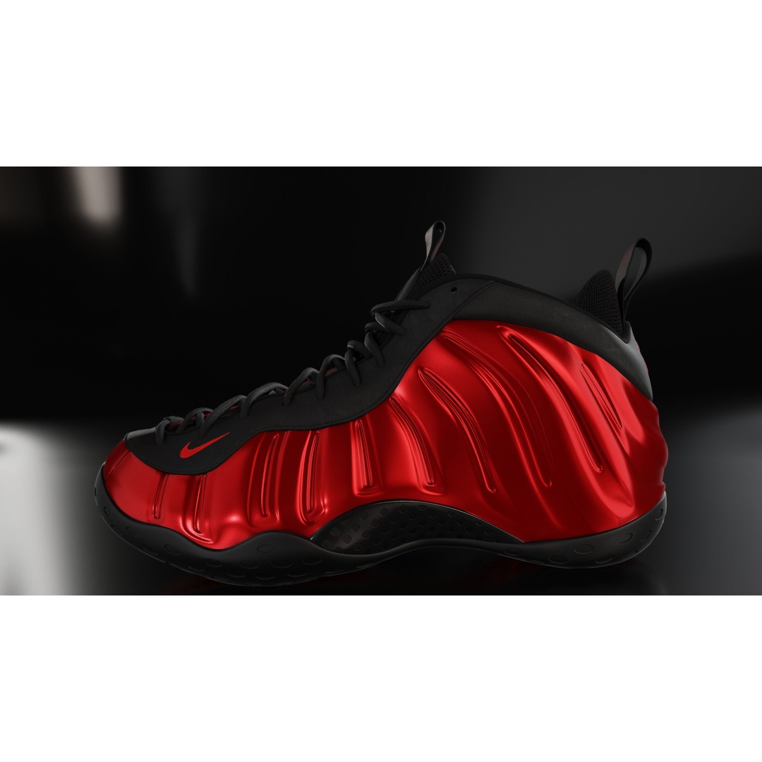Nike Air Foamposite 3D Model – Low Poly Game Asset, Blender & FBX - View 5
