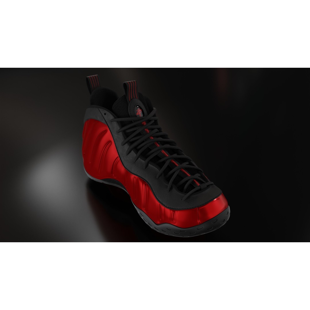 Nike Air Foamposite 3D Model – Low Poly Game Asset, Blender & FBX - View 56