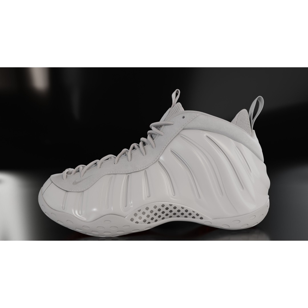 Nike Air Foamposite 3D Model – Low Poly Game Asset, Blender & FBX - View 6