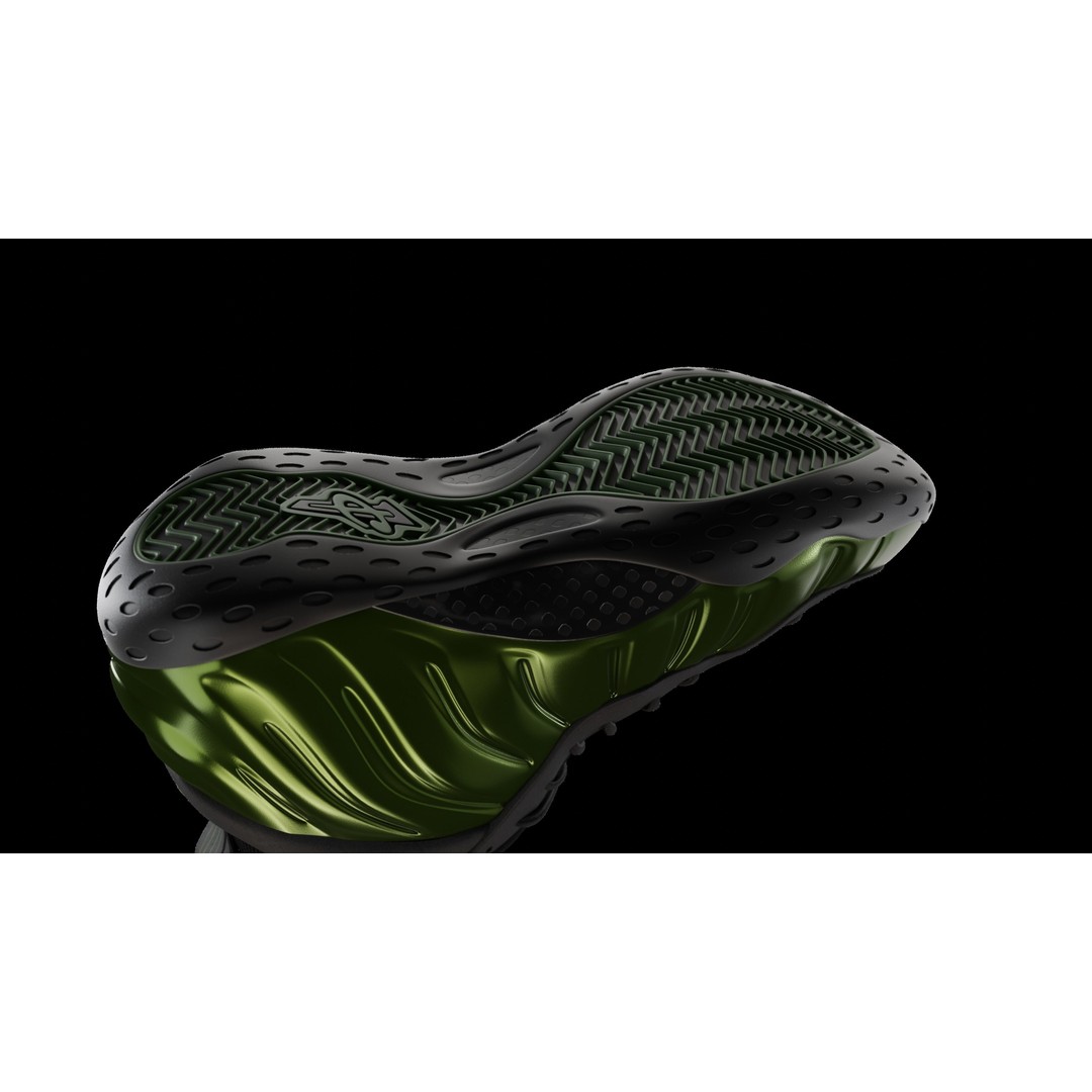 Nike Air Foamposite 3D Model – Low Poly Game Asset, Blender & FBX - View 64