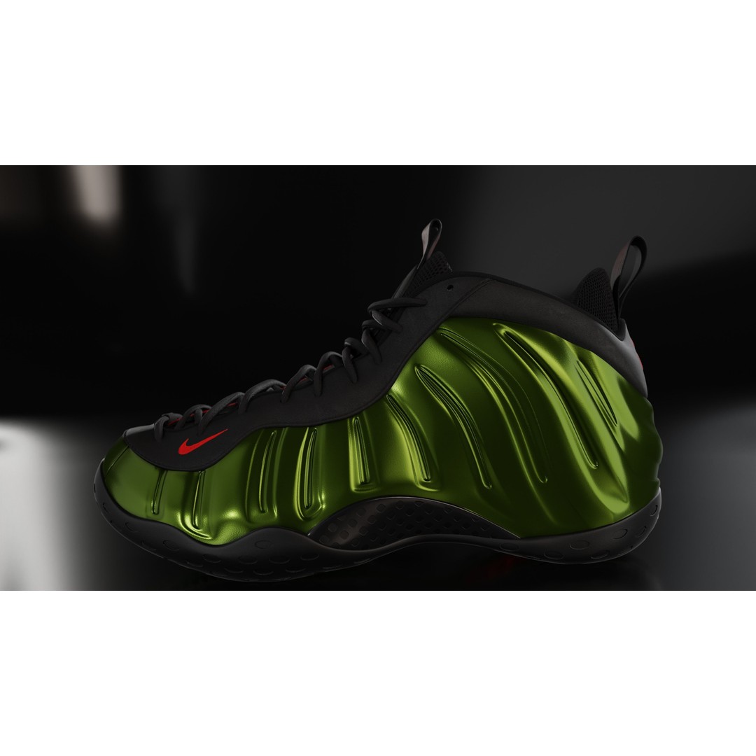 Nike Air Foamposite 3D Model – Low Poly Game Asset, Blender & FBX - View 7