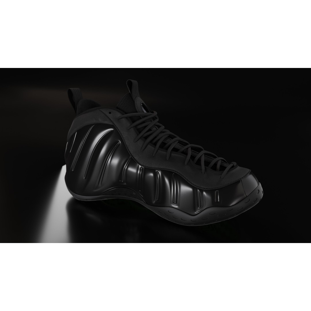 Nike Air Foamposite 3D Model – Low Poly Game Asset, Blender & FBX - View 71
