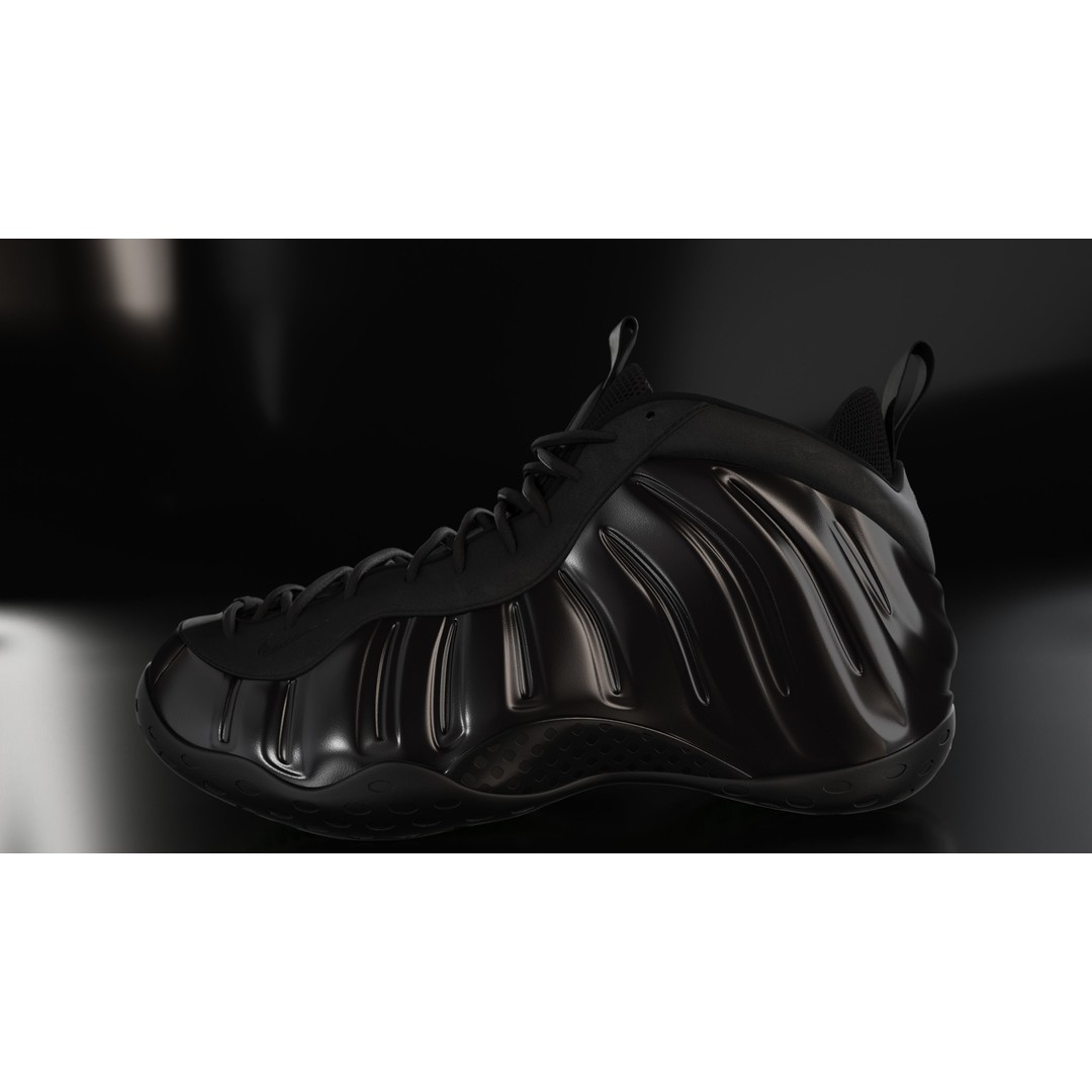 Nike Air Foamposite 3D Model – Low Poly Game Asset, Blender & FBX - View 8