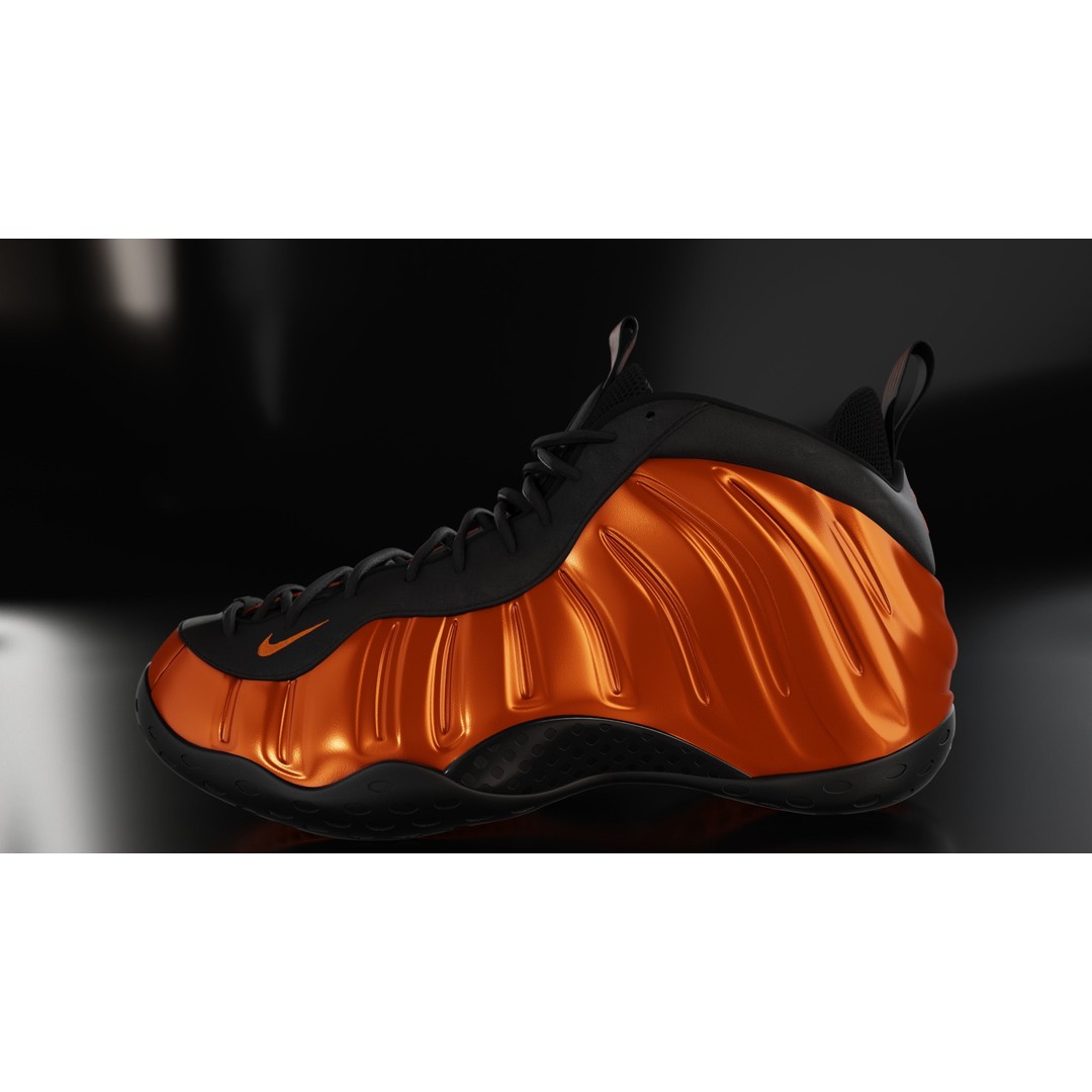 Nike Air Foamposite 3D Model – Low Poly Game Asset, Blender & FBX - View 9