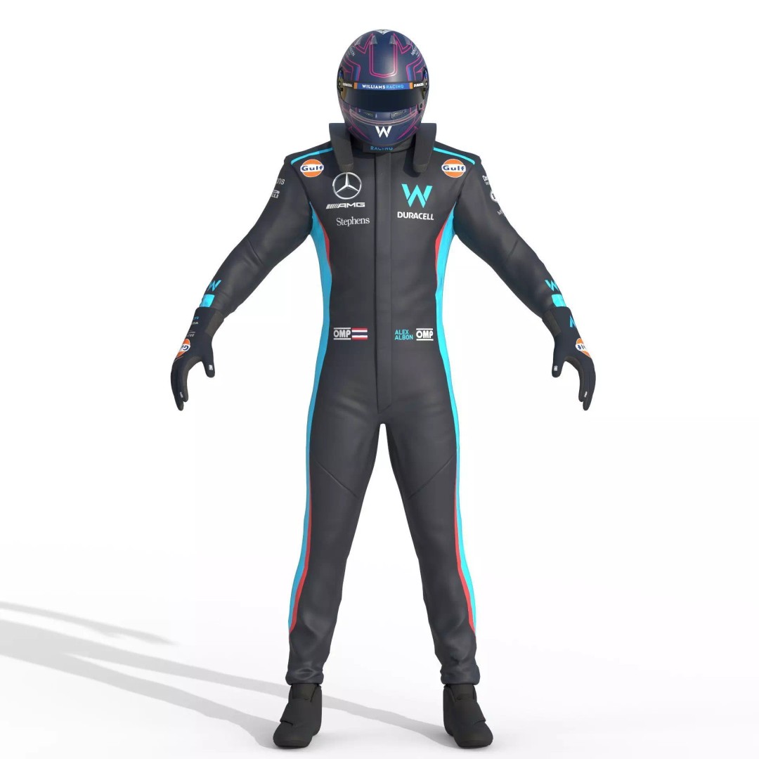 Williams Suit 3D Model – High Detail Game-Ready Asset, FBX & More - View 13