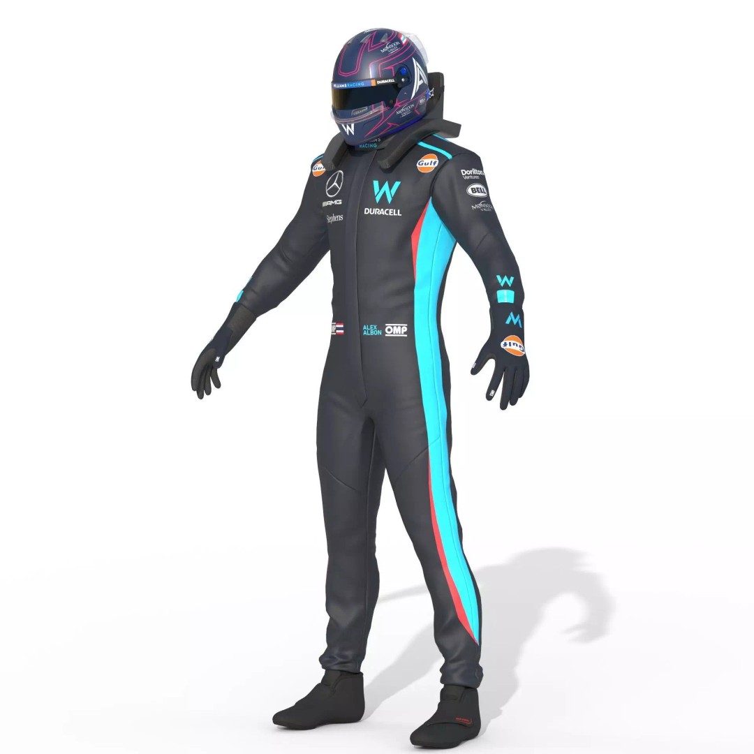 Williams Suit 3D Model – High Detail Game-Ready Asset, FBX & More - View 14