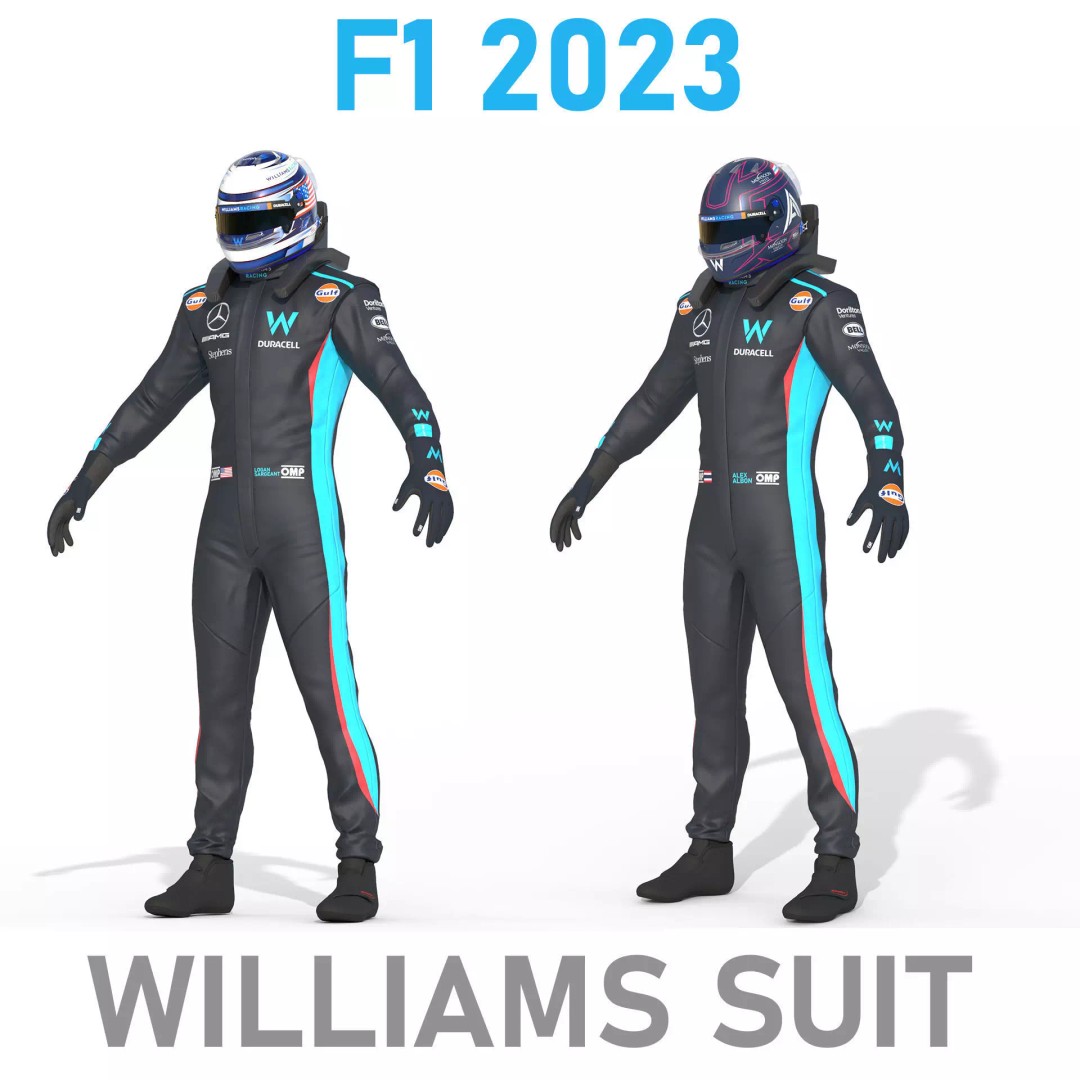 Williams Suit 3D Model – High Detail Game-Ready Asset, FBX & More - View 2