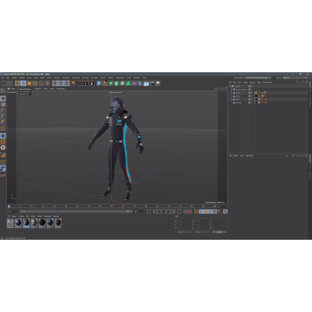 Williams Suit 3D Model – High Detail Game-Ready Asset, FBX & More - View 21