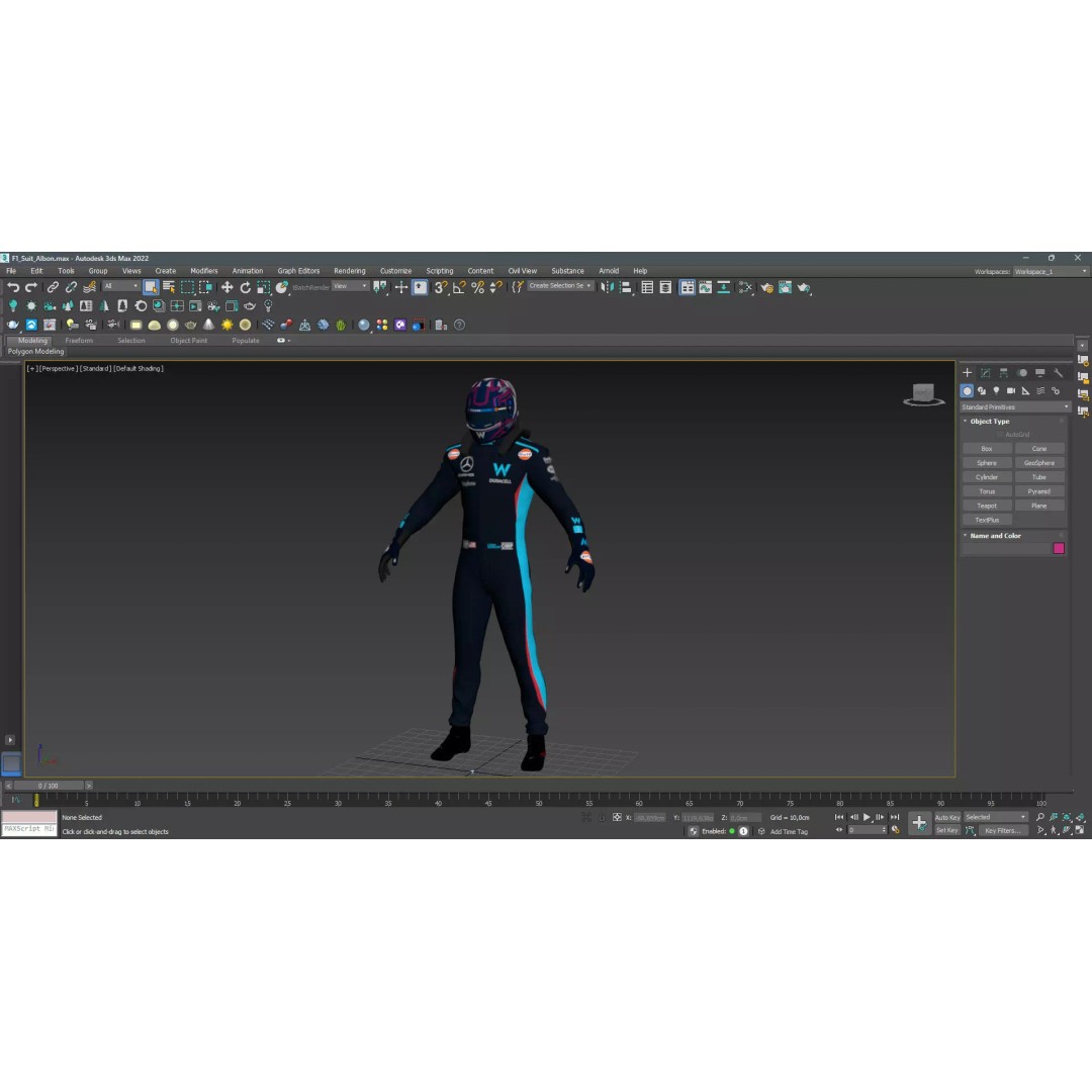 Williams Suit 3D Model – High Detail Game-Ready Asset, FBX & More - View 23