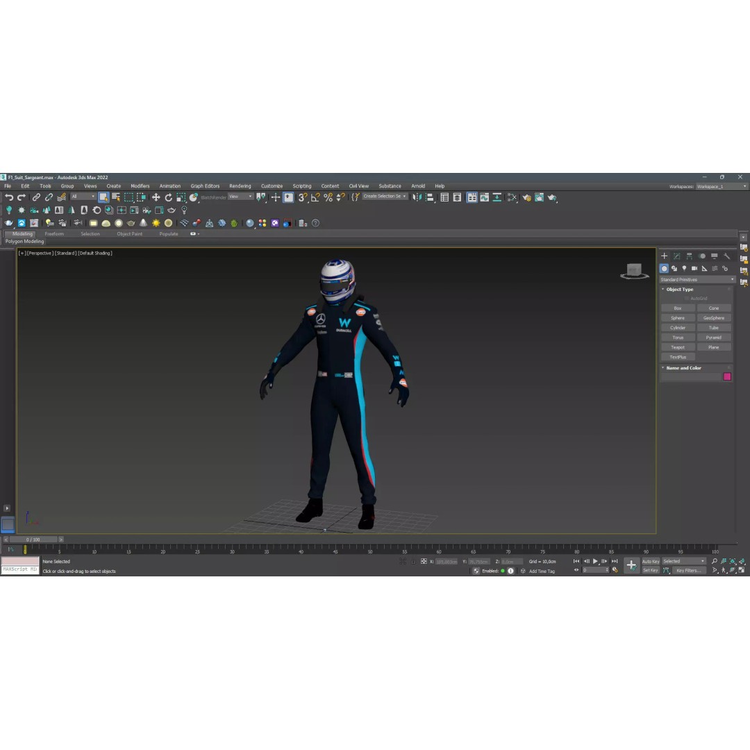 Williams Suit 3D Model – High Detail Game-Ready Asset, FBX & More - View 24