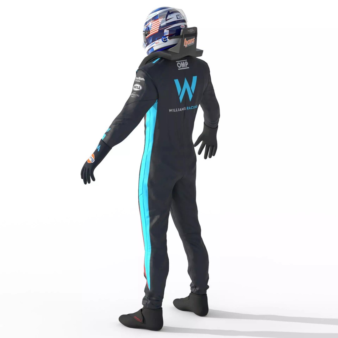 Williams Suit 3D Model – High Detail Game-Ready Asset, FBX & More - View 6