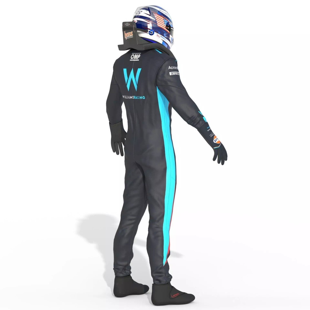 Williams Suit 3D Model – High Detail Game-Ready Asset, FBX & More - View 8