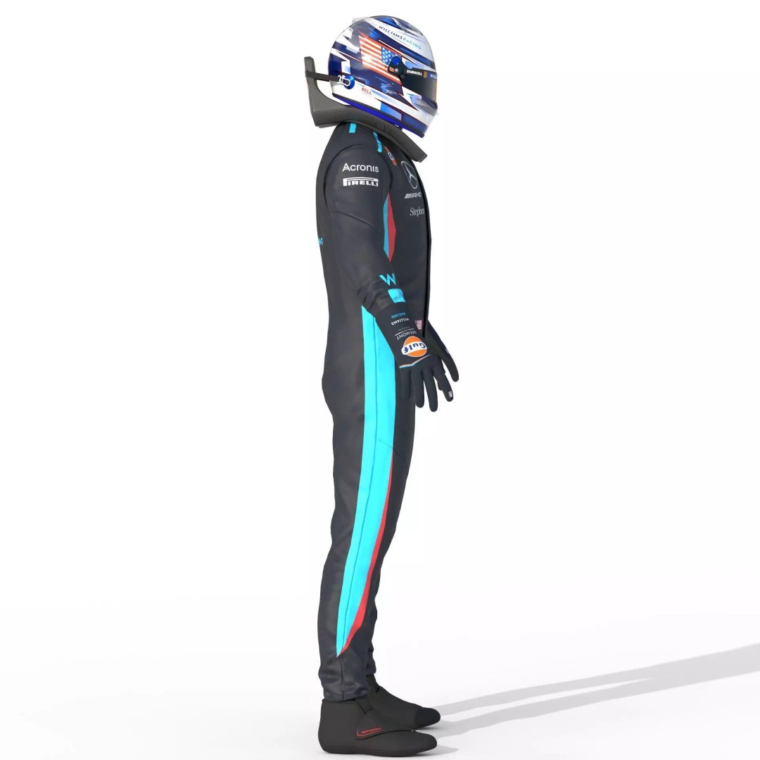 Williams Suit 3D Model – High Detail Game-Ready Asset, FBX & More - View 9